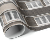 茶色のコマーシャル建物 ラッピングペーパー (ロールコーナー)