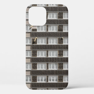 茶色のコマーシャル建物 iPhone 12ケース