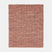 茶色のコンクリートれんが フリースブランケット (正面)