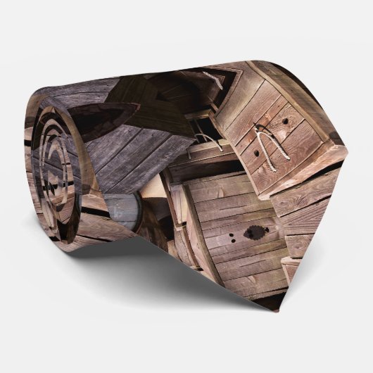 茶色のコンテンポラリー琥珀の木模様 ネクタイ (ロール)