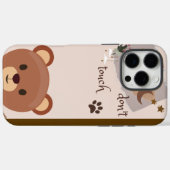 茶色のコンボケース、Apple iPhone 16 Pro、Kolly Case-Mate iPhoneケース (裏面 (横))
