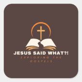 茶色のゴスペルを優先 スクエアシール (正面)