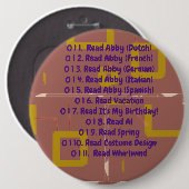 茶色のジオメト読リをリストするには 缶バッジ (正面&裏面)