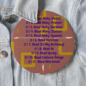 茶色のジオメト読リをリストするには 缶バッジ (インサイチュ)