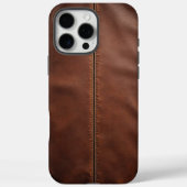 茶色のジッパー付きスリーブ Case-Mate iPhoneケース (裏面)