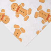 茶色のジンジャーブレッドマンオン白 薄葉紙 (詳細)