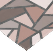 茶色のステンドグラス模様の色合い テーブルクロス (アングル)