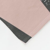 茶色のステンドグラス模様の色合い フリースブランケット (角)