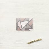 茶色のステンドグラス模様の色合い ポストイット (デスク上)