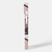 茶色のステンドグラス模様の色合い Case-Mate iPhoneケース (裏面 / 左)
