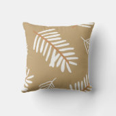 茶色のソフトシームレスパタ離れーン クッション (裏面)