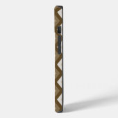 茶色のダイヤモンドパターンの色合い Case-Mate iPhoneケース (裏面 / 左)