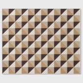 茶色のダイヤモンド ラッピングペーパー (フラット)