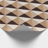 茶色のダイヤモンド ラッピングペーパー (角)