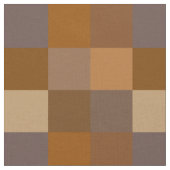 茶色のチェッカーボード生地 ファブリック (クローズアップ)