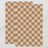 茶色のチェッカーボード (正面/裏面)
