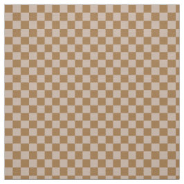 茶色のチェッカーボード ファブリック
