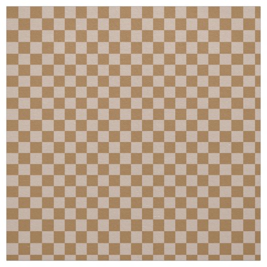 茶色のチェッカーボード ファブリック (見本)