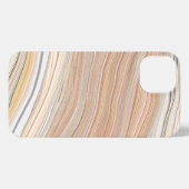 茶色のテクスチャ大理石 iPhoneケース (裏面横)