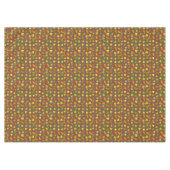 茶色のテーブルクロスに美しい紅葉 テーブルクロス (正面(横))