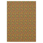 茶色のテーブルクロスに美しい紅葉 テーブルクロス (正面)