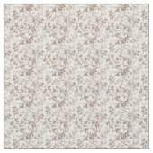 茶色のトイルとバラとねじれのつる植物 ファブリック (見本)