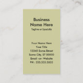 茶色のドア 名刺 (裏面)