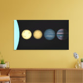 茶色のドワーフ2を比較したアーティストのレンディション キャンバスプリント (インサイチュ (リビング))