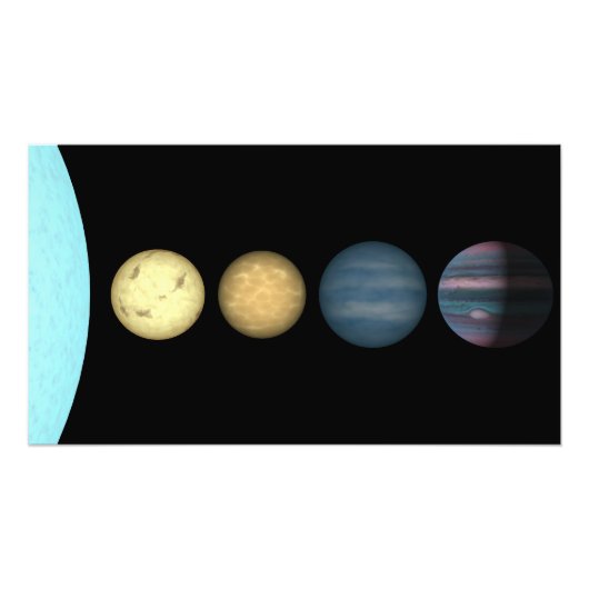 茶色のドワーフ2を比較したアーティストのレンディション フォトプリント (正面)