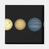 茶色のドワーフ2を比較したアーティストのレンディション マグネット (正面)