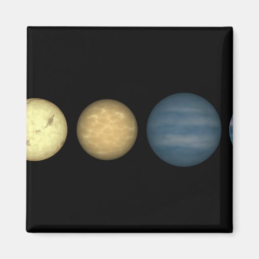 茶色のドワーフ2を比較したアーティストのレンディション マグネット (正面)