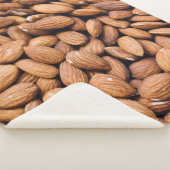 茶色のナッツ シェルパブランケット (3/4)