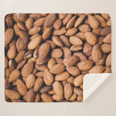 茶色のナッツ シェルパブランケット (正面(横))