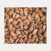 茶色のナッツ フリースブランケット (正面(横))