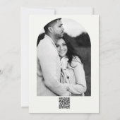 茶色のニワトリ 水彩 結婚式 感謝カード 招待状 (裏面)