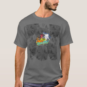 茶色のハイエナとシャルコをツィヒ Tシャツ