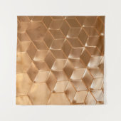 茶色のハニカムパネル タペストリー (正面(横))
