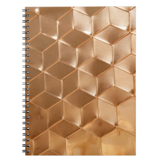 茶色のハニカムパネル ノートブック (正面)