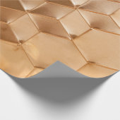 茶色のハニカムパネル ラッピングペーパー (角)