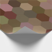 茶色のハニカム包装紙 ラッピングペーパー (角)