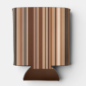 茶色のパタストライプのーン 缶クーラー (裏面)