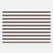 茶色のパターンのラッピング紙シートセット ラッピングペーパーシート (正面)