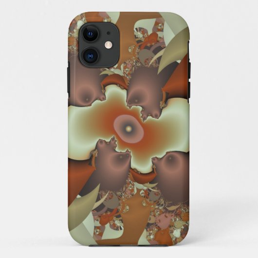 茶色のパッチ Case-Mate iPhoneケース (裏面)