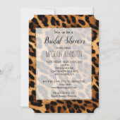 茶色のヒマワリの動物のプリント 招待状 (正面)