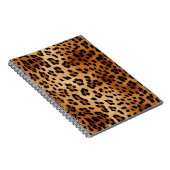 茶色のヒョウ柄 ノートブック (右側)