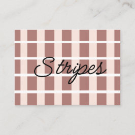 茶色のピンクストライプ色 名刺