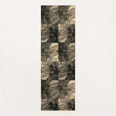 茶色のピース、円、丸みを帯びたシェイプ ヨガマット (正面)