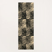 茶色のピース、円、丸みを帯びたシェイプ ヨガマット (裏面)