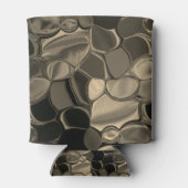 茶色のピース、円、丸みを帯びたシェイプ 缶クーラー (裏面)