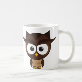 茶色のフクロウ コーヒーマグカップ
